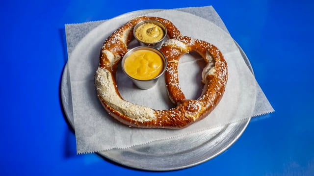 Giant Hot Pretzel.
