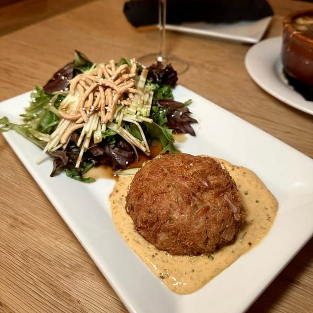 Crab Cake Appetizer.